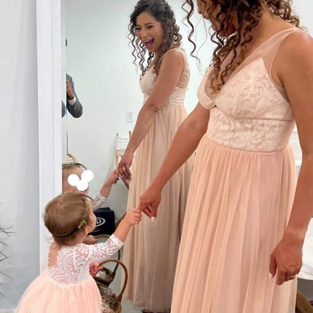 Flower girl dress, toddler size 2